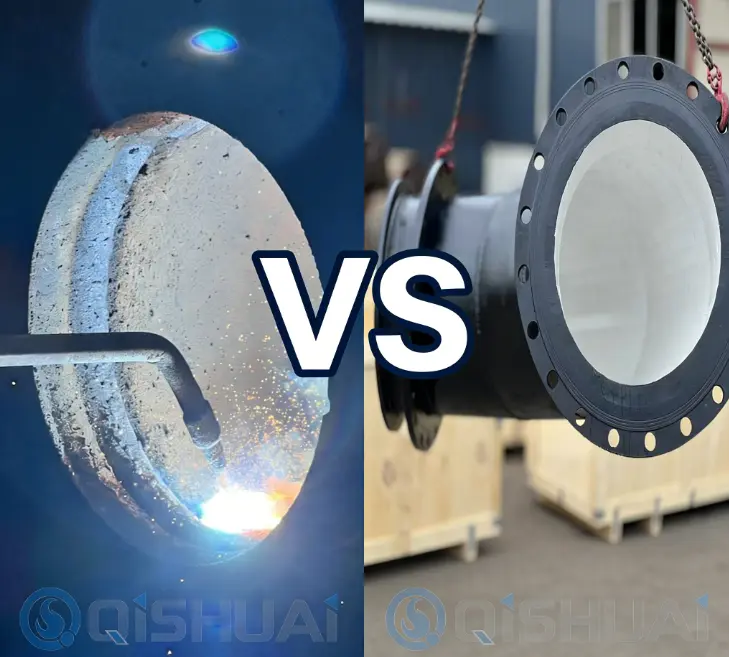 Shandong Qishais djupgående analys: Urvalsguide för överläggsrör av kromkarbid och keramiskt fodrade rör av aluminiumoxid, lämpliga för förhållanden med hög nötning i alla industrier